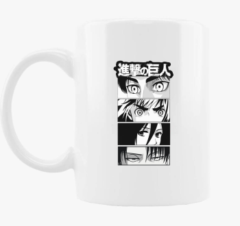 Attack on Titan csapat felirat skodelica