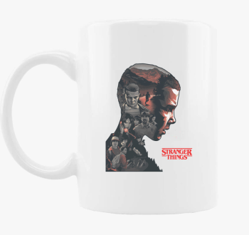 Stranger Things sziluett skodelica