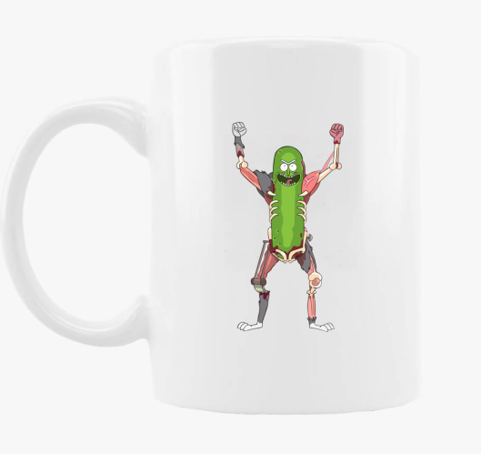 Pickle Rick Rat Suit skodelica