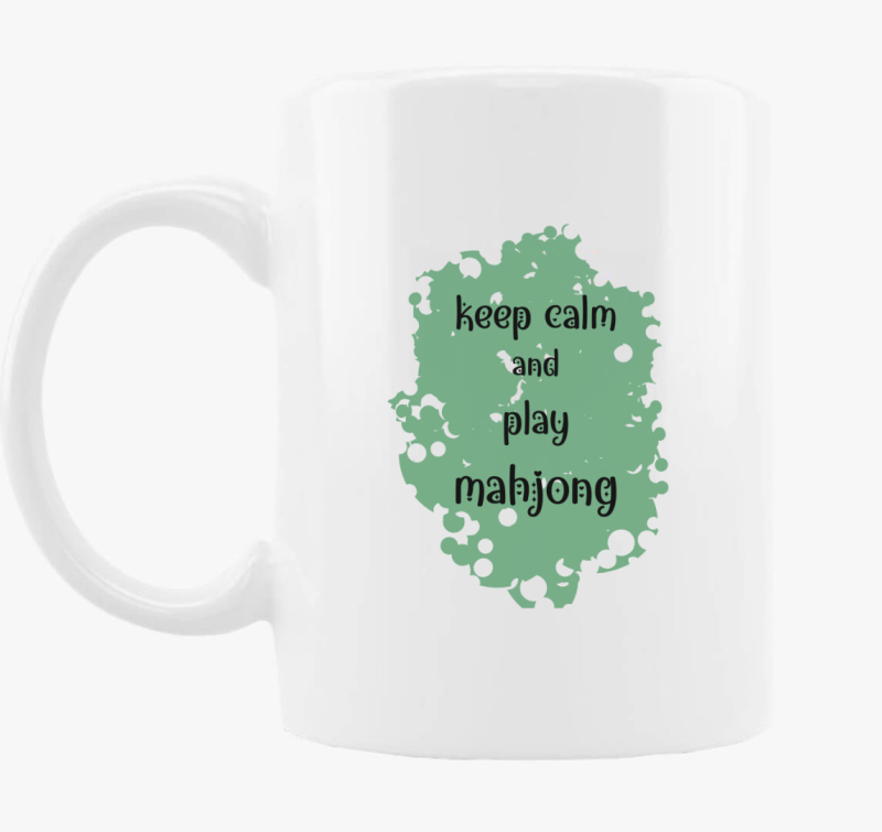 keep calm mahjong skodelica