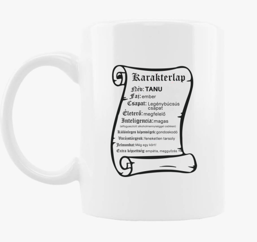 Karakterlap tanu skodelica