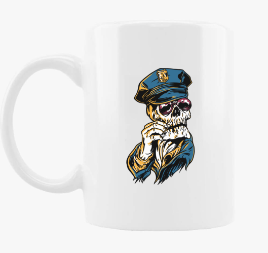 Skeleton Officer skodelica