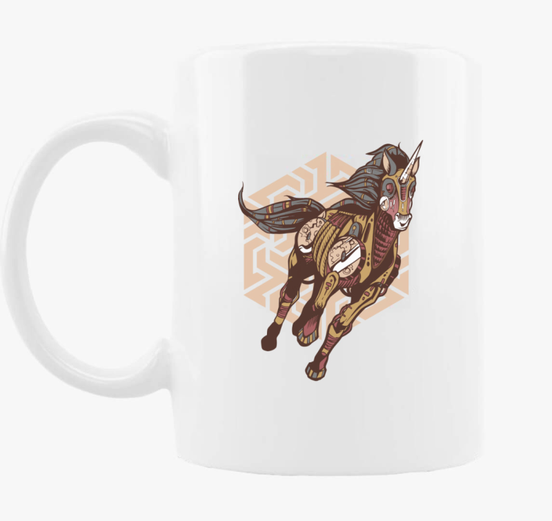 Steampunk unikornis skodelica