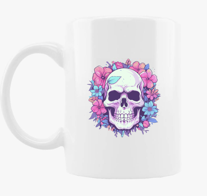 koponya pink skodelica