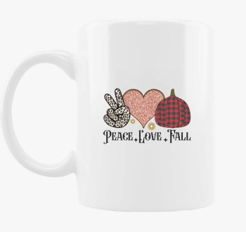 peace love fall skodelica