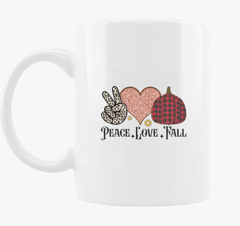 peace love fall skodelica
