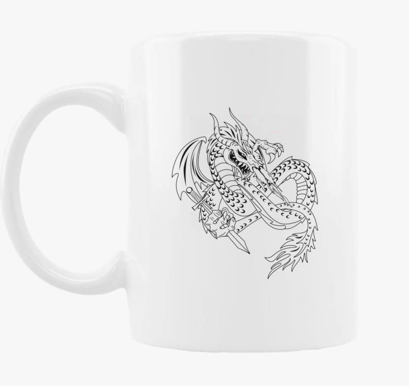 Vonalrajzolt skodelica