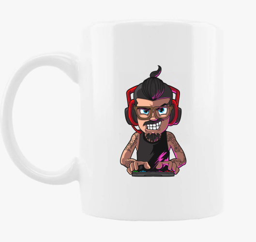 Gamer face skodelica