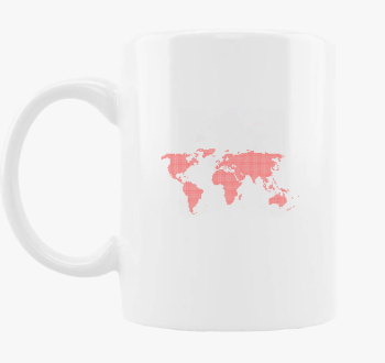 Pontozott rdeča skodelica