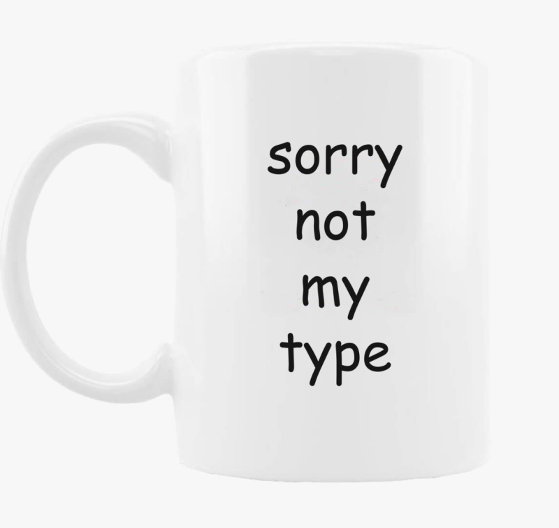 comic sans type skodelica