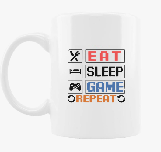 Eat sleep game repeat felirat ...