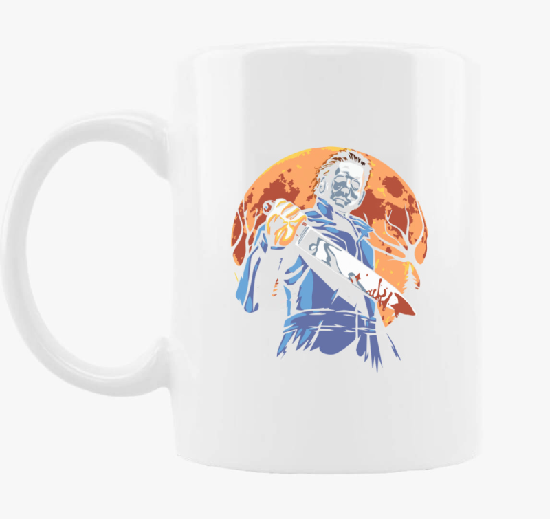 Michael Myers sziluett skodelica