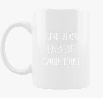 black - cats skodelica