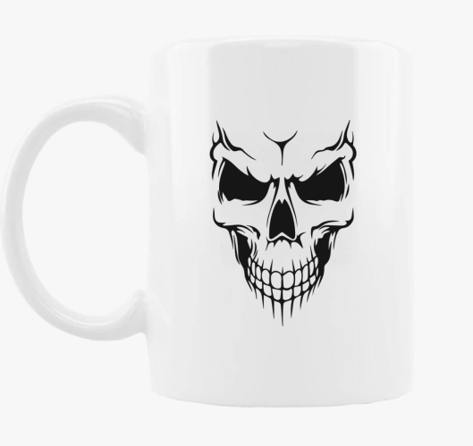 Skull skodelica