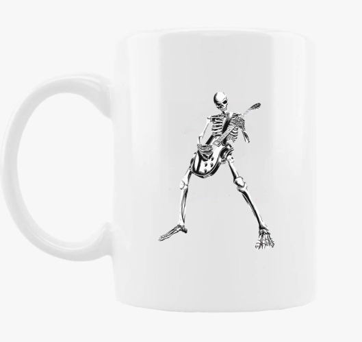 Skeleton metal skodelica