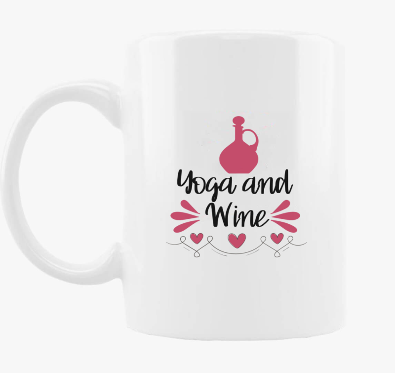 yoga wine skodelica