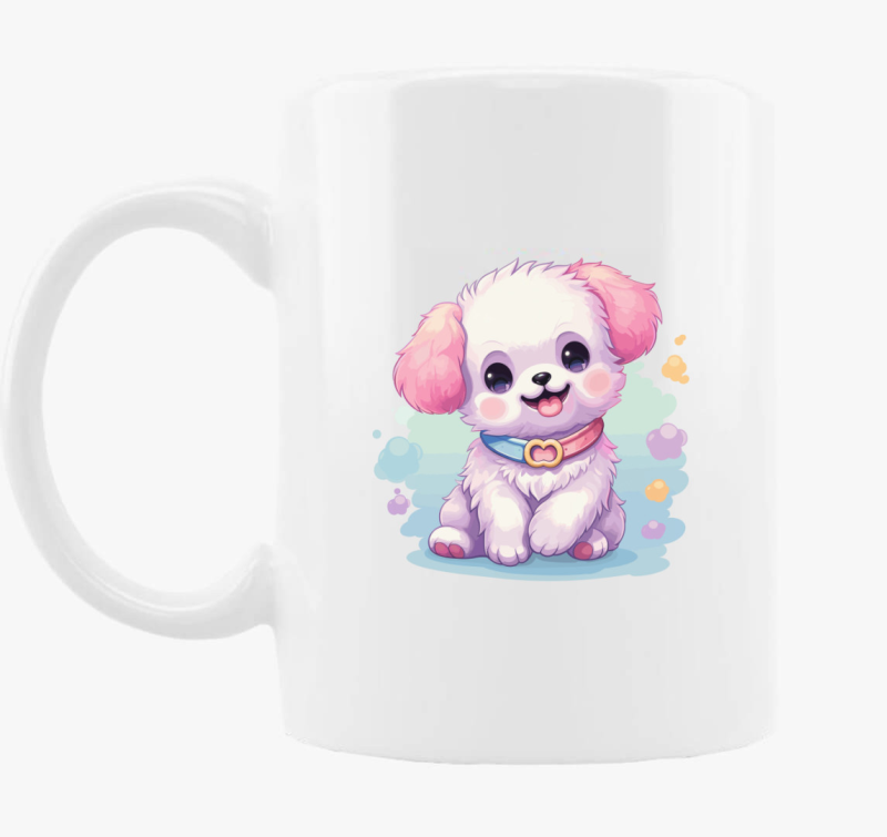 kis bela kutyus skodelica