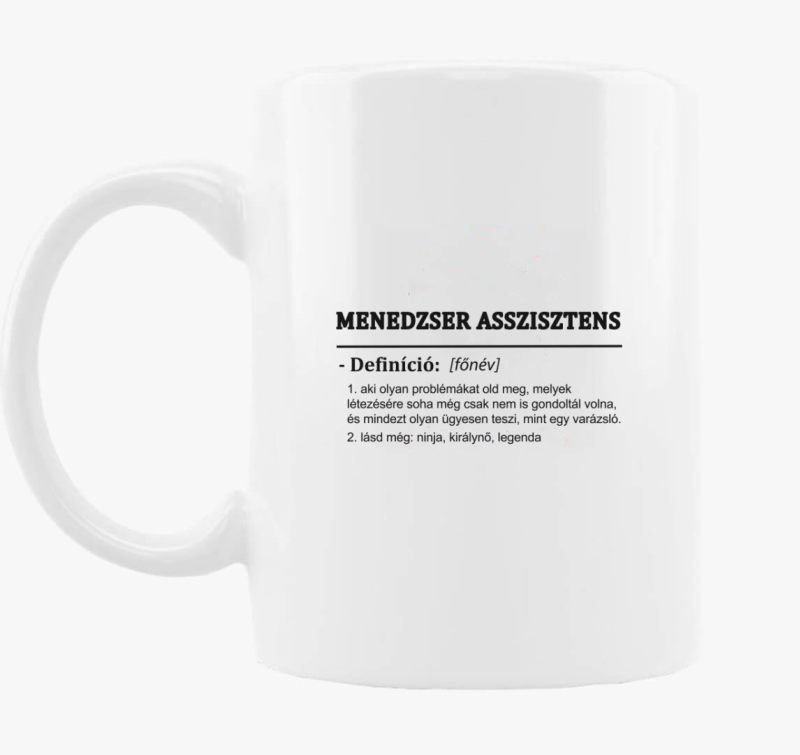 menedzser assisztens skodelica