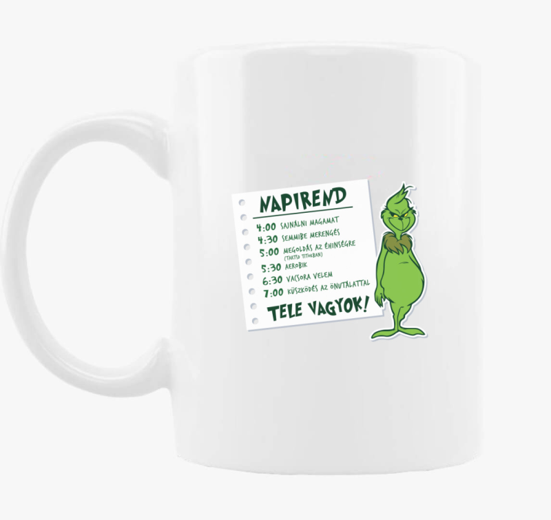 Grincs napirend skodelica