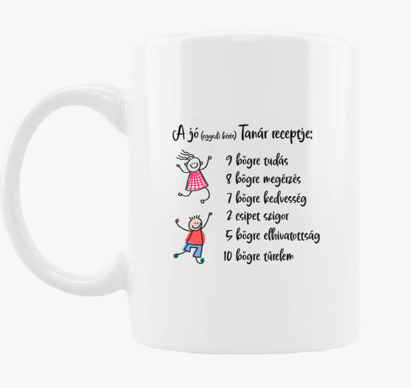 Učitelj egyedi skodelica