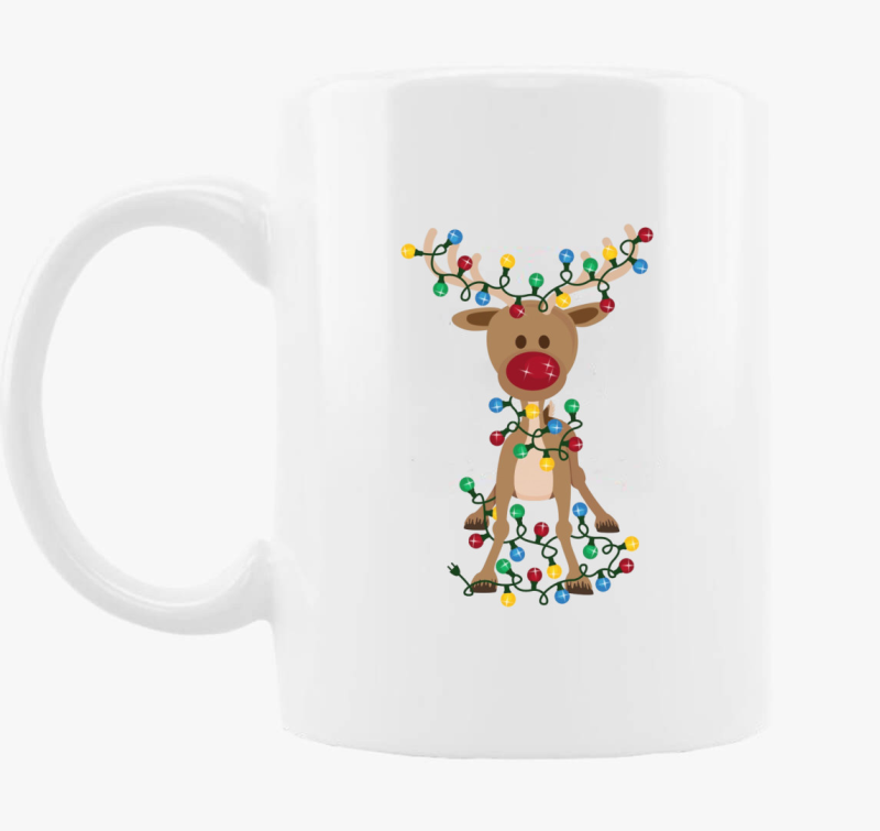 Skodelica z motivom svetočega jelenčka