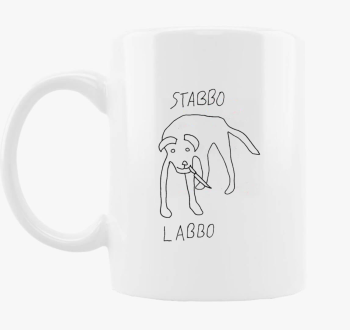 Stabbo labbo črna skodelica