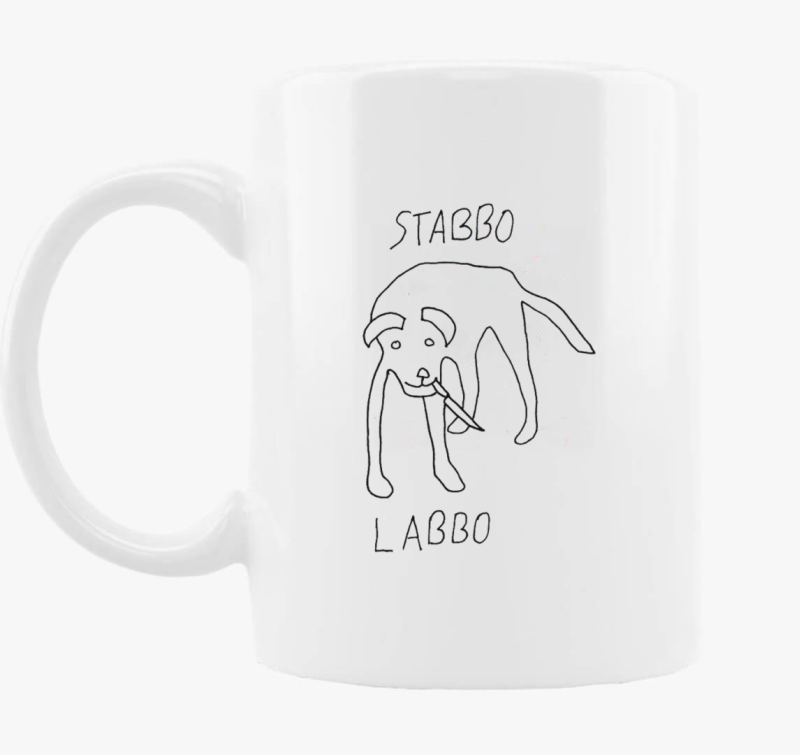 Stabbo labbo črna skodelica