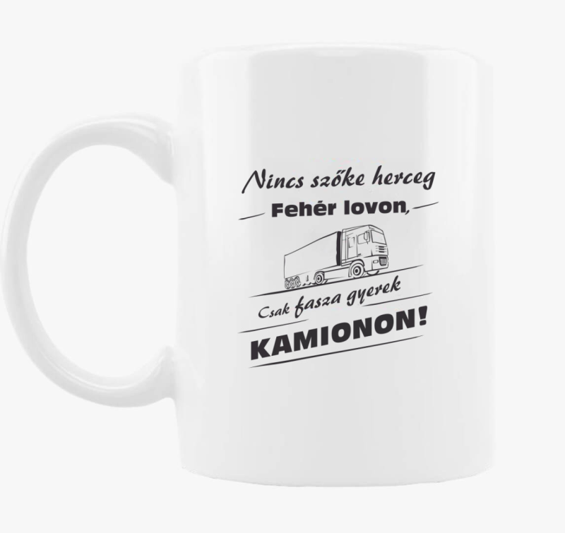 Kamion voznik skodelica