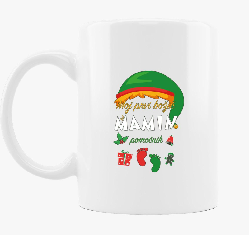 Moj prvi božič kot mamin pomočnik - novoletna skodelica za bodočo mami