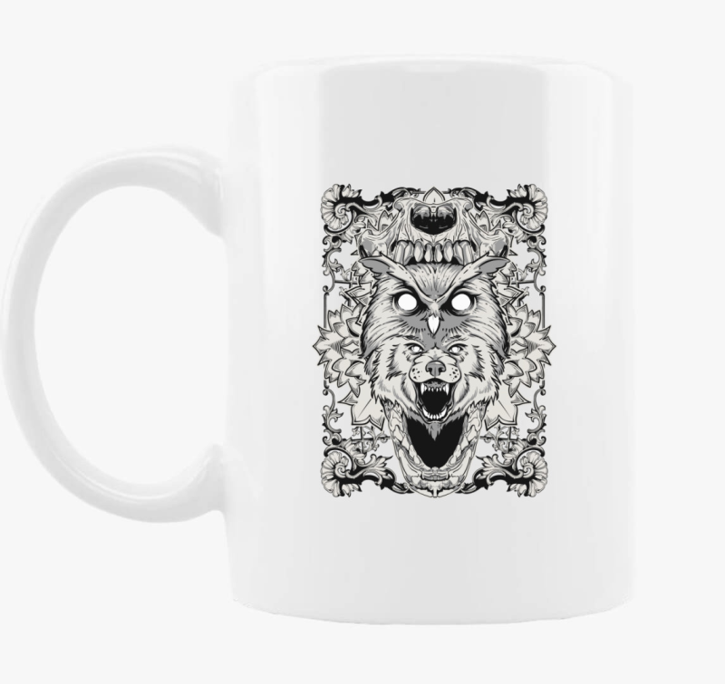 Farkasfejes skodelica