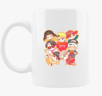 BTS tagok chibi art skodelica