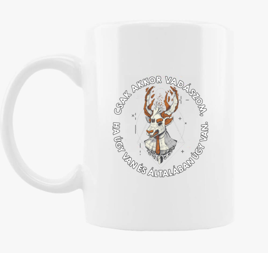 szarvasos lovec skodelica