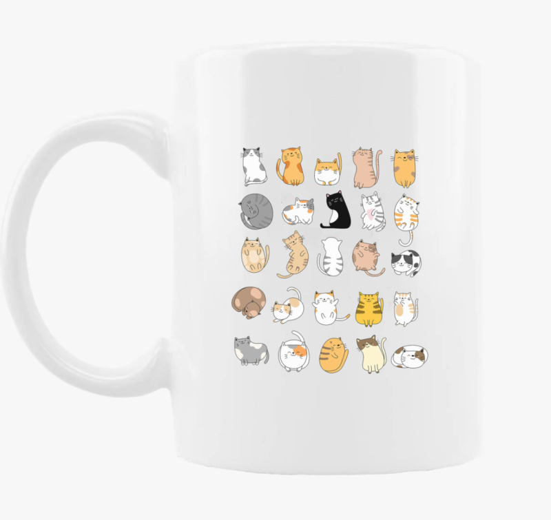 Sok-sok cuki cica skodelica