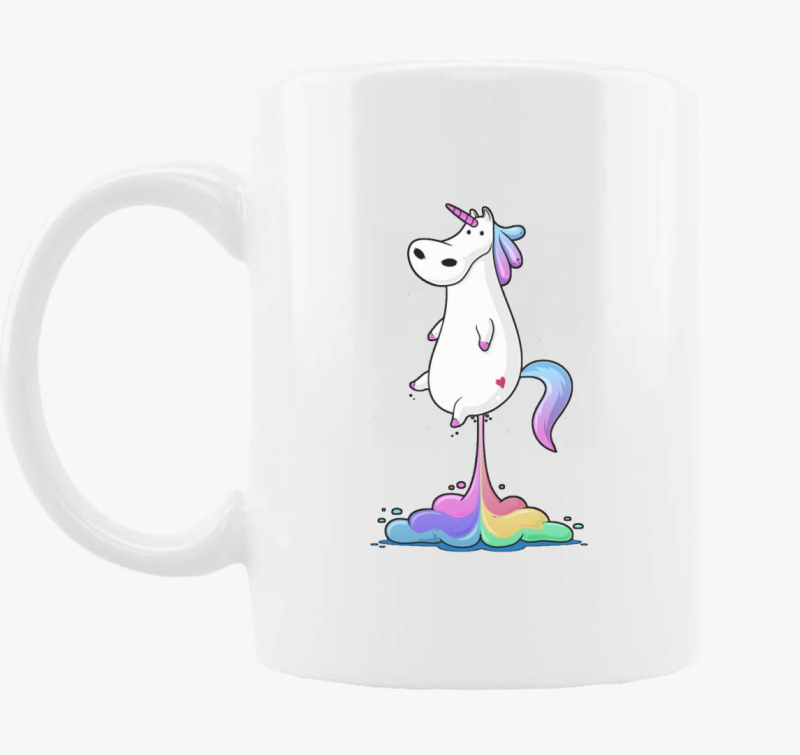 Unikornis puki skodelica