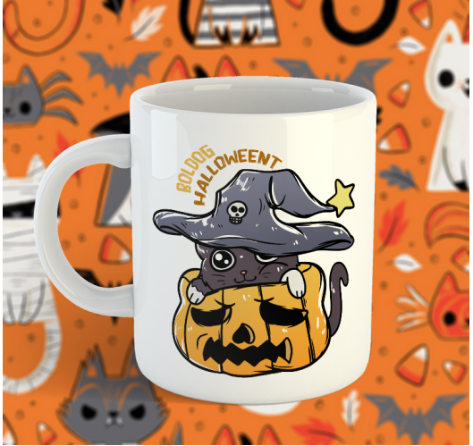 halloweeni skodelica