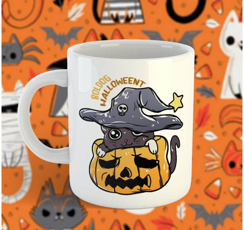 halloweeni skodelica