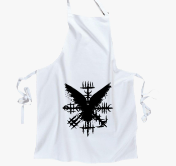 Black Grunge Raven Viking Symbol predpasnik