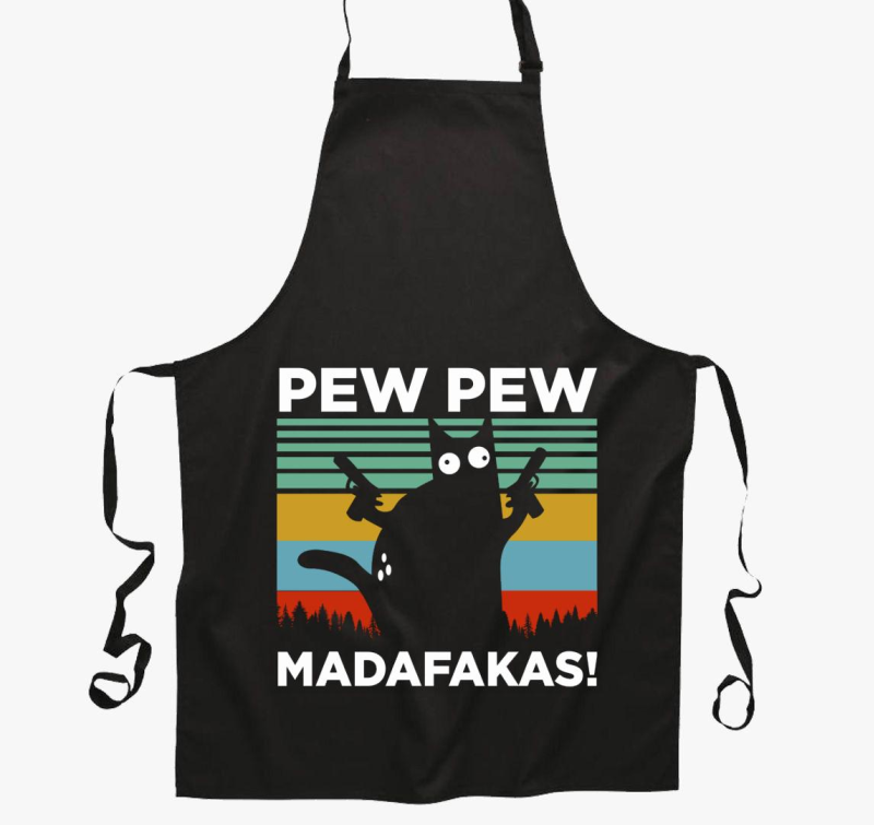Macska Pew Pew smešno predpasnik