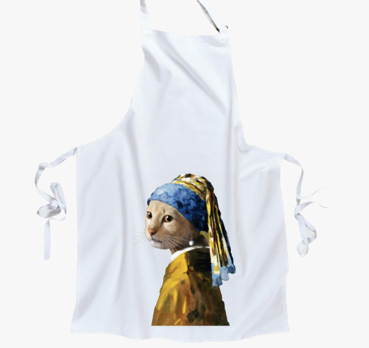 Cat with pearl earring predpas...