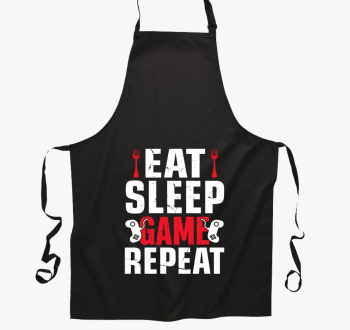 Eat sleep game repeat gamereknek predpasnik