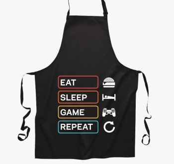 Eat sleep game repeat gamer predpasnik