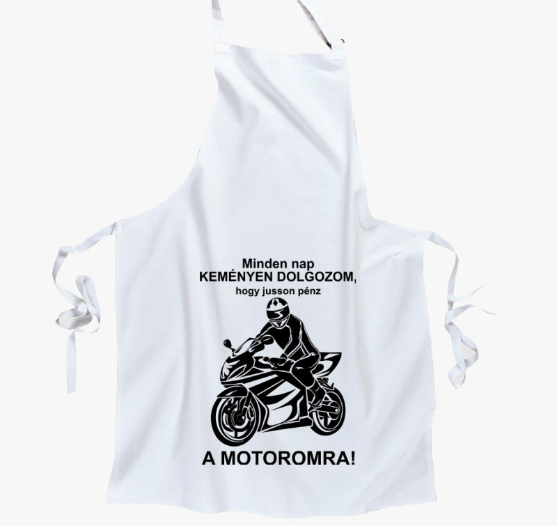 Vsak nap dolgozom, hogy jusson motoromra predpasnik
