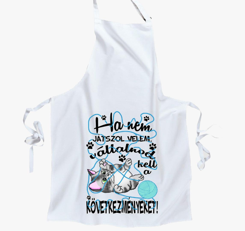 Ha ne velem cica gombolyaggal predpasnik