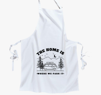 Campervan - otthon ott je, ahol leparkolunk predpasnik - angol felirat