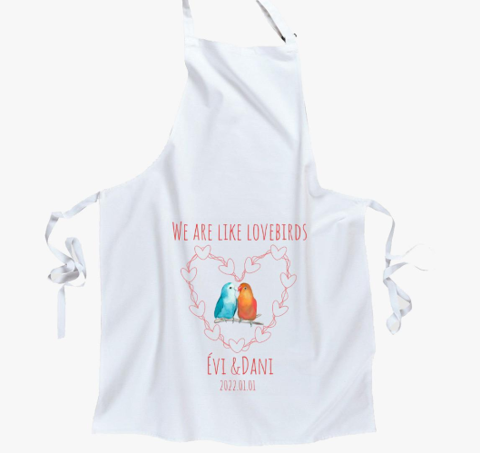 lovebirds (rdeča) predpasnik