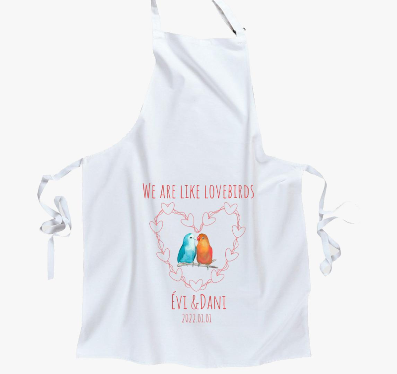 lovebirds (rdeča) predpasnik