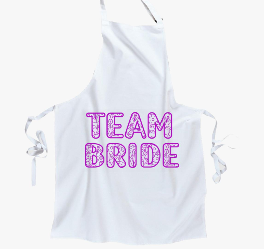 TEAM Bride pink predpasnik