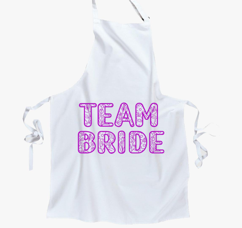 TEAM Bride pink predpasnik
