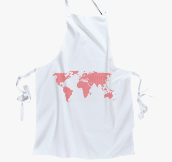 Pontozott rdeča predpasnik