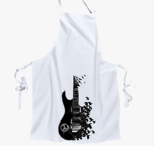 Black guitar and crow predpasn...